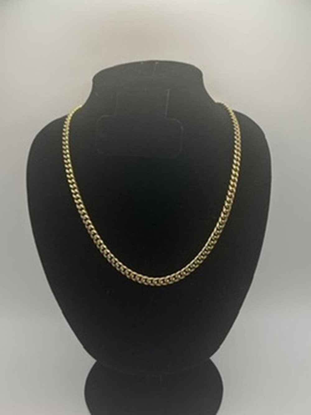 Real Gold Cuban Chain Stainless Steel Plated 5mm 22in Womens Durable Necklace